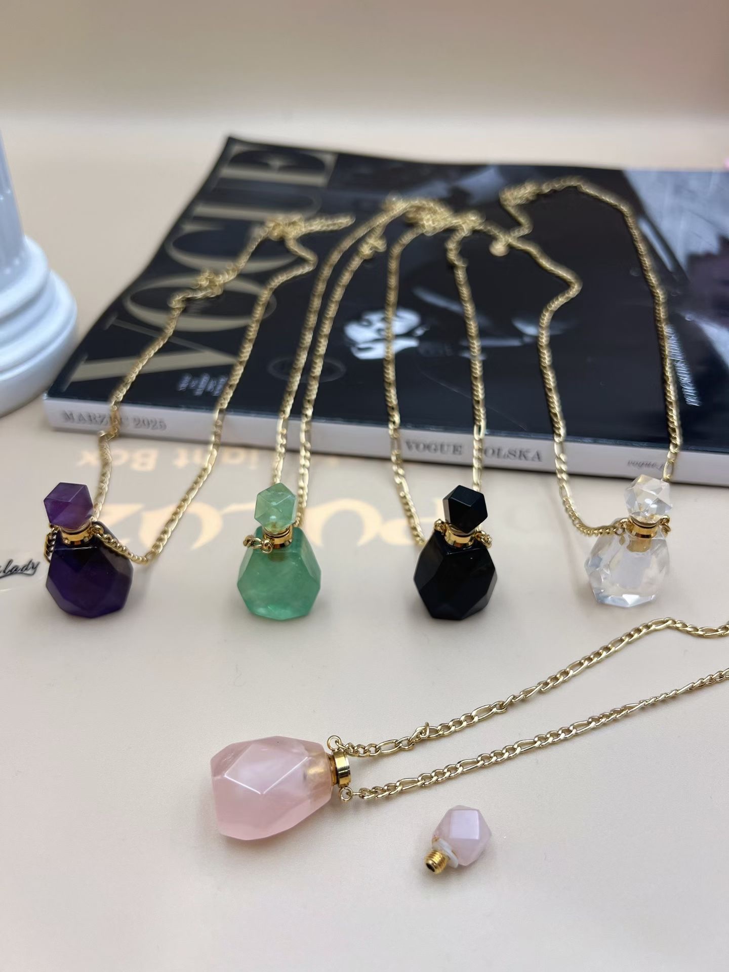 不锈钢挂件香水瓶坠子可爱质感热销跨境爆款