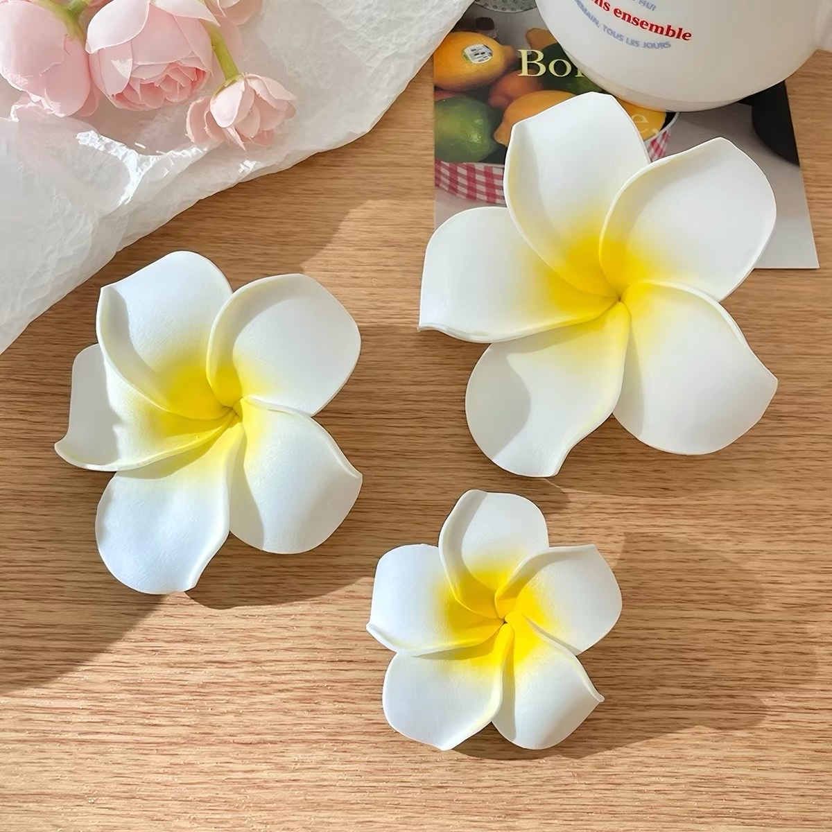 Fryer flower hair clip headwear 2026 new style hair clip flower ear clip Seaside hair accessory Side clip Women's side clip