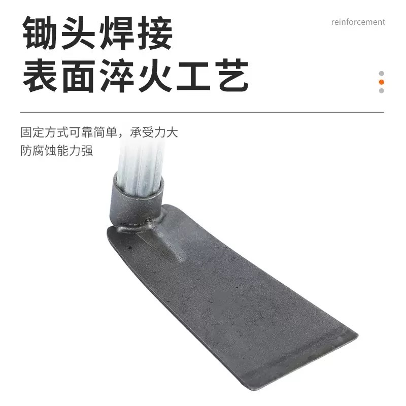 Agricultural hoes, garden hoes, weeding hoes, steel pipe and bamboo shoot hoes, busy wholesale, household flower hoes, small digging hoes, garden tools detail image 2
