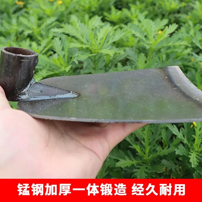 锰钢锄头挖地开荒挖笋农用锄头家用种菜翻土除草一体锄头厂家直销详情图3