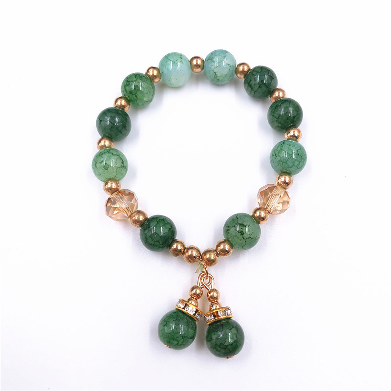 Imitation crystal bead bracelets, ladies' pendants, bracelets, student accessories, small gifts, 2-yuan store supply wholesale Item Picture