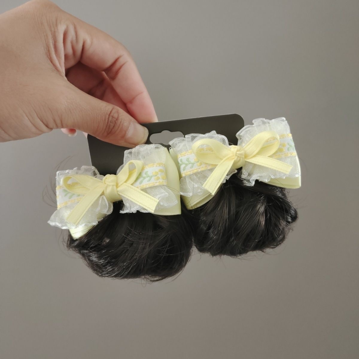 婴幼儿童假发苞卷发蝴蝶结发夹宝宝小女孩学生洛丽塔风格发饰品潮