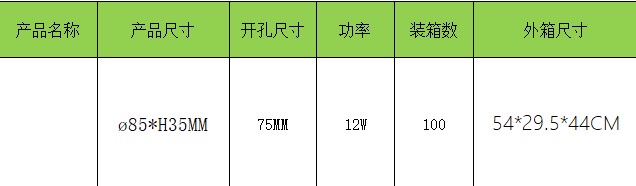 Marlboro ultra-thin LED lighting spotlights, indoor household and commercial aluminum hole lights Specification image