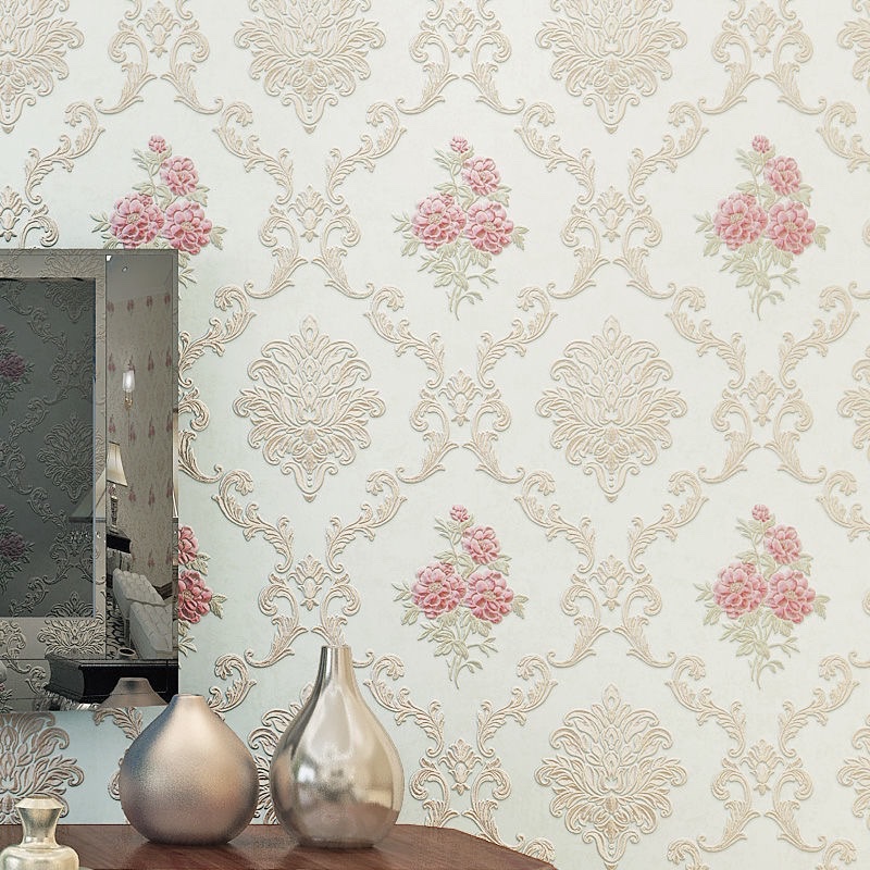 Self-adhesive wallpaper, modern thickened non-woven fabric wallpaper, living room TV background, 3d stereoscopic bedroom, warm wall stickers, paper factory detail image 3