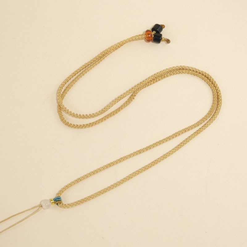 2mm菠萝绳拉圈项链绳挂件绳子颈饰品锁骨链小众轻奢详情图13