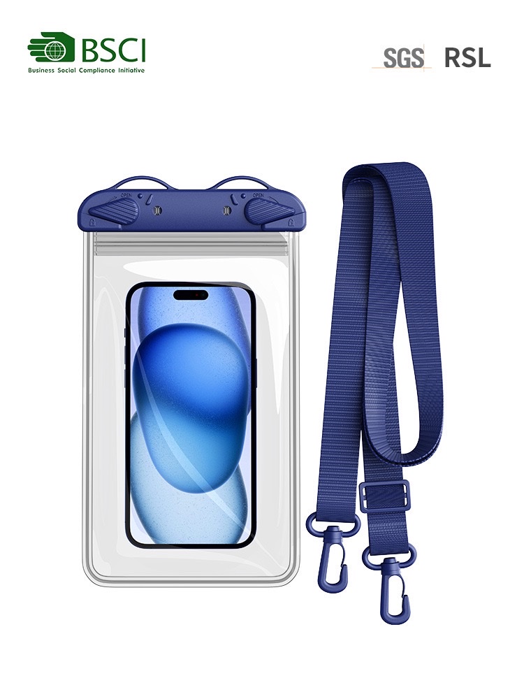 PVC手机大号防水袋双保险多功能防水袋可斜背手机防水袋户外探险背包详情图15
