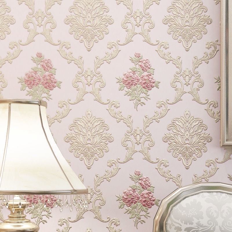 Self-adhesive wallpaper, modern thickened non-woven fabric wallpaper, living room TV background, 3d stereoscopic bedroom, warm wall stickers, paper factory Item Picture