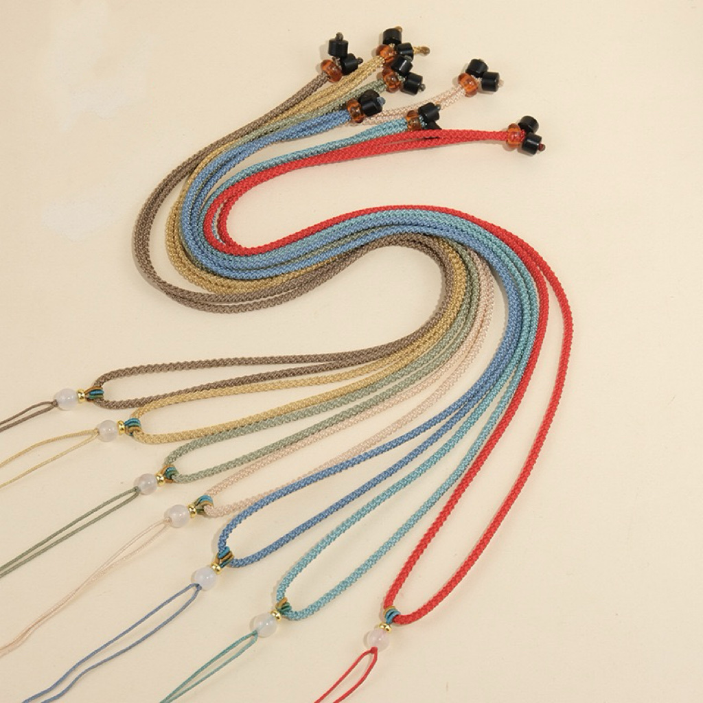 2mm菠萝绳拉圈项链绳挂件绳子颈饰品锁骨链小众轻奢产品图