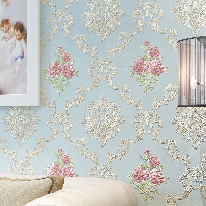 Self-adhesive wallpaper, modern thickened non-woven fabric wallpaper, living room TV background, 3d stereoscopic bedroom, warm wall stickers, paper factory detail image 2