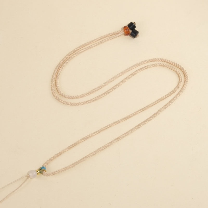 2mm菠萝绳拉圈项链绳挂件绳子颈饰品锁骨链小众轻奢详情图12