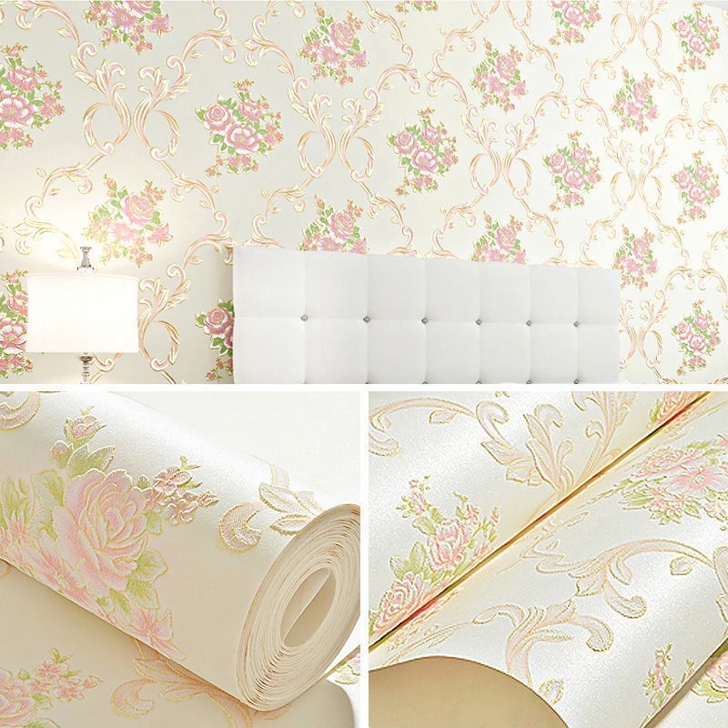 Self-adhesive wallpaper, modern thickened non-woven fabric wallpaper, living room TV background, 3d stereoscopic bedroom, warm wall stickers, paper factory detail image 14
