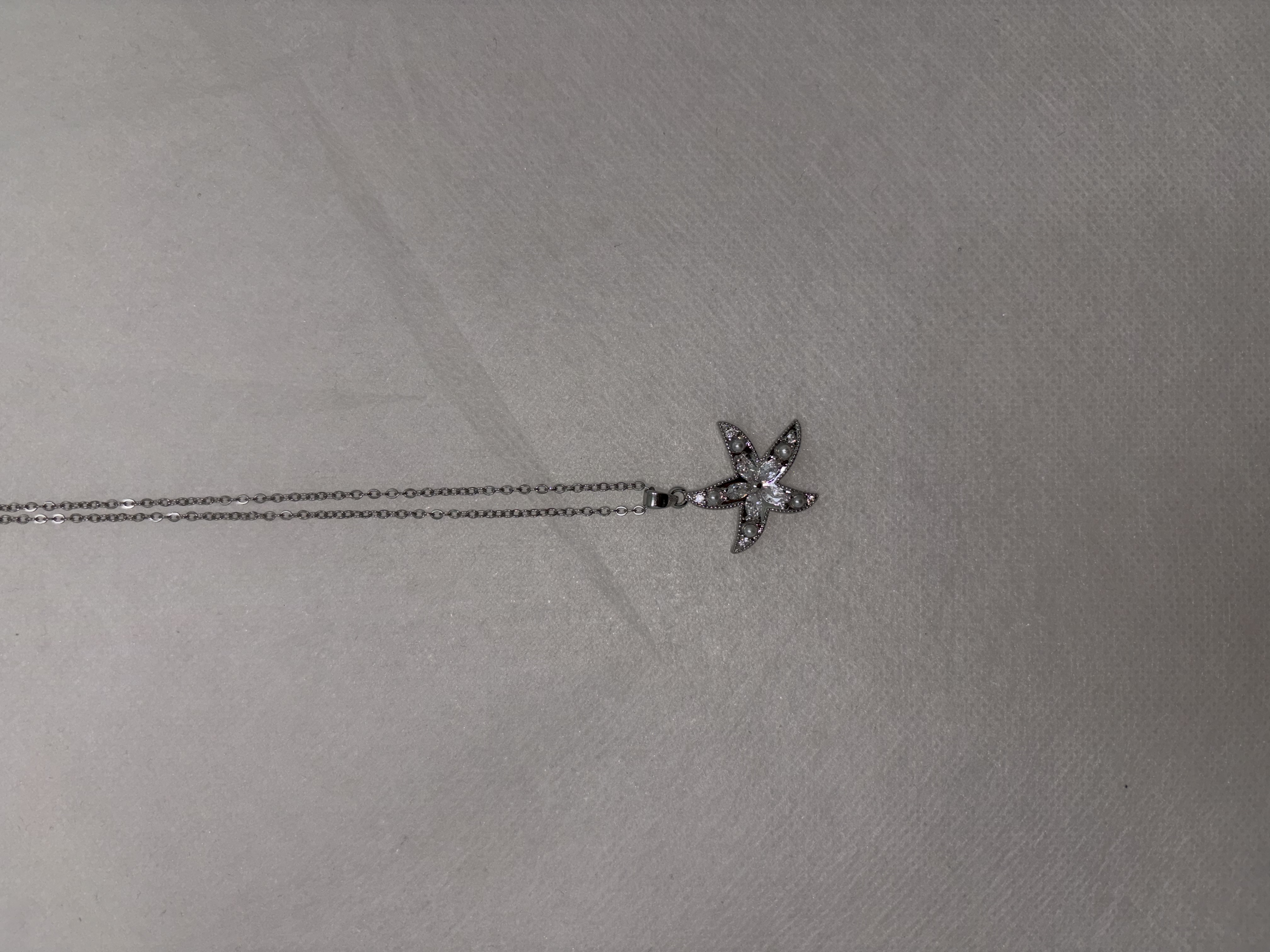 海星珍珠项链高级感气质百搭吊坠锁骨链轻奢小众设计颈链珍珠链条女款拼接气质细节图