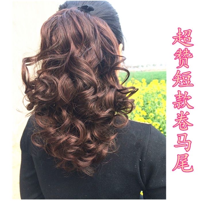 假发长直发实物图