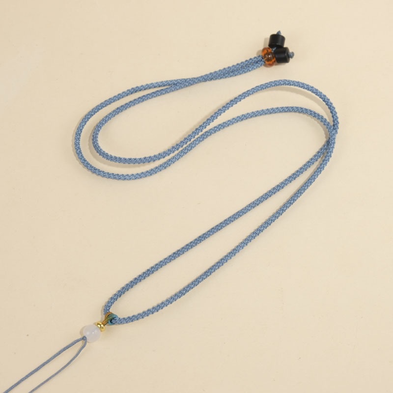 2mm菠萝绳拉圈项链绳挂件绳子颈饰品锁骨链小众轻奢详情图8