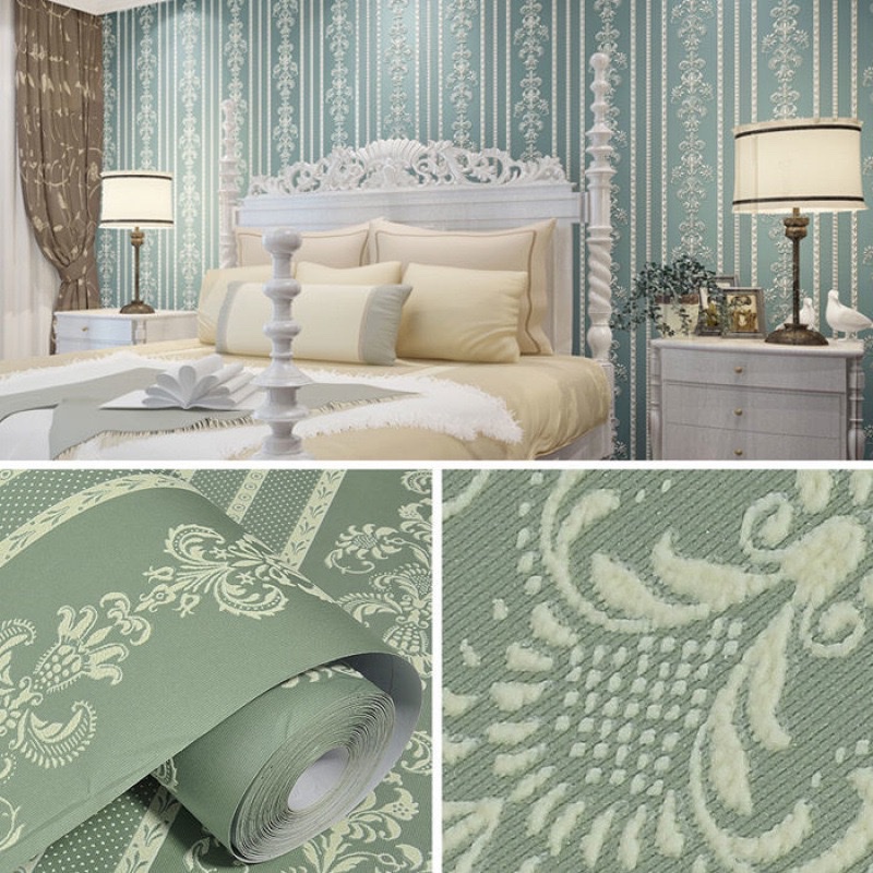 Self-adhesive wallpaper, modern thickened non-woven fabric wallpaper, living room TV background, 3d stereoscopic bedroom, warm wall stickers, paper factory detail image 11