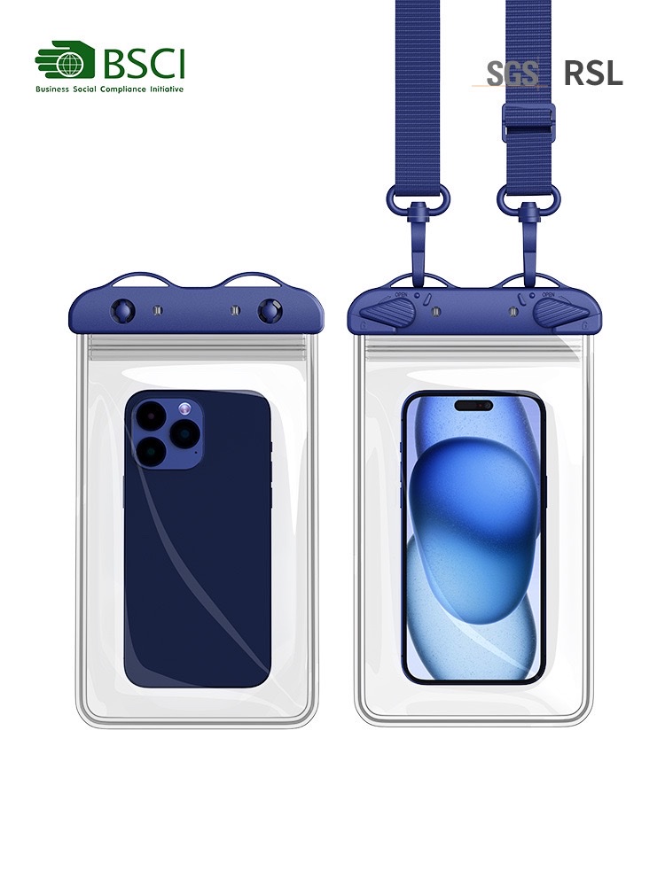 PVC手机大号防水袋双保险多功能防水袋可斜背手机防水袋户外探险背包详情图12