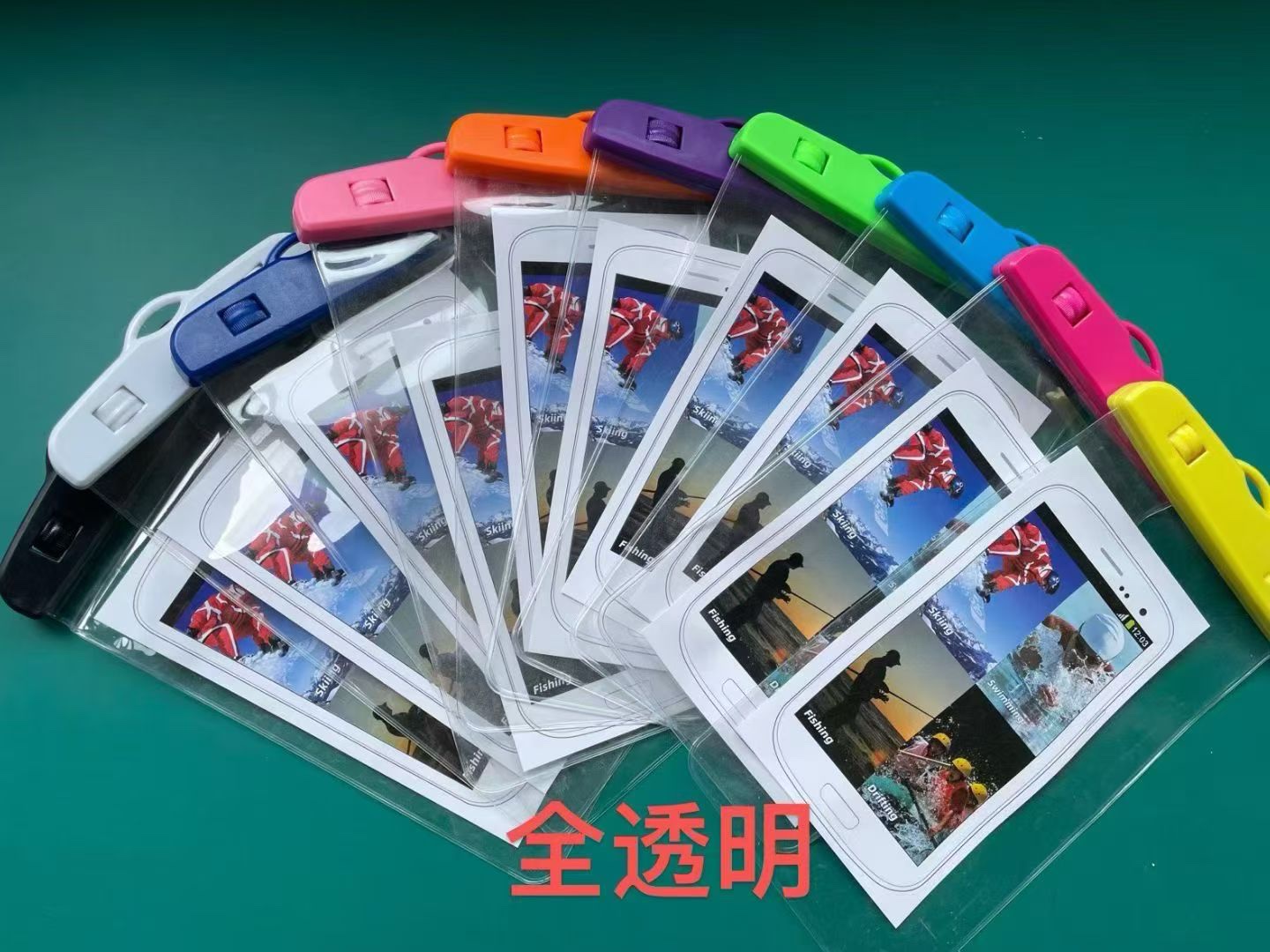 High-transparency mobile phone waterproof bag, PVC transparent waterproof bag, water-splashing festival waterproof bag