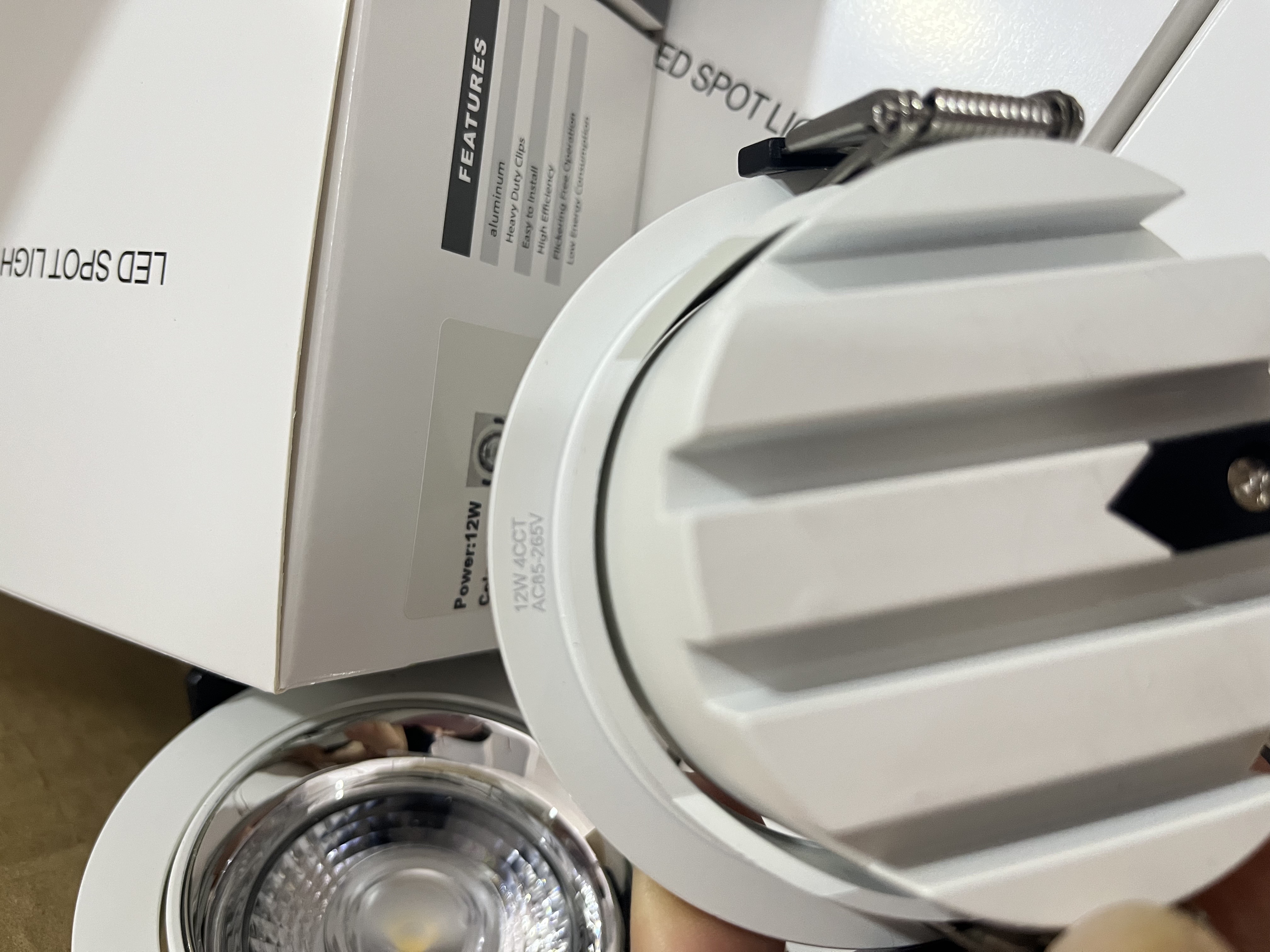 Marlboro ultra-thin LED lighting spotlights, indoor household and commercial aluminum hole lights Application Scenario