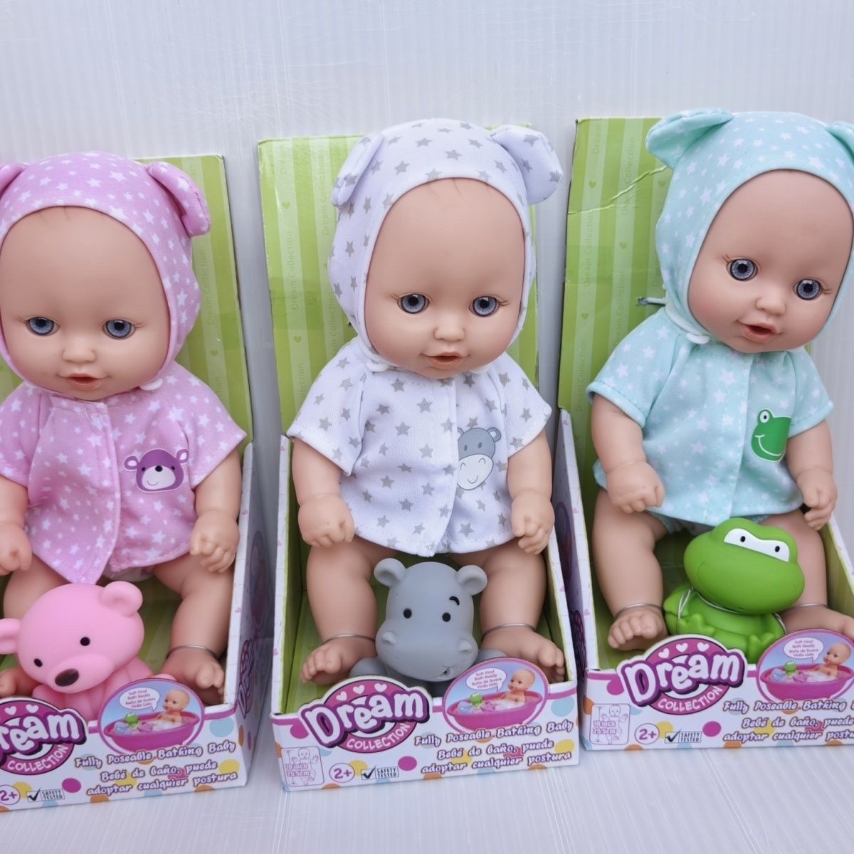 美国仿真娃娃玩偶过家家儿童玩具礼盒套装 手感柔软25厘米左右