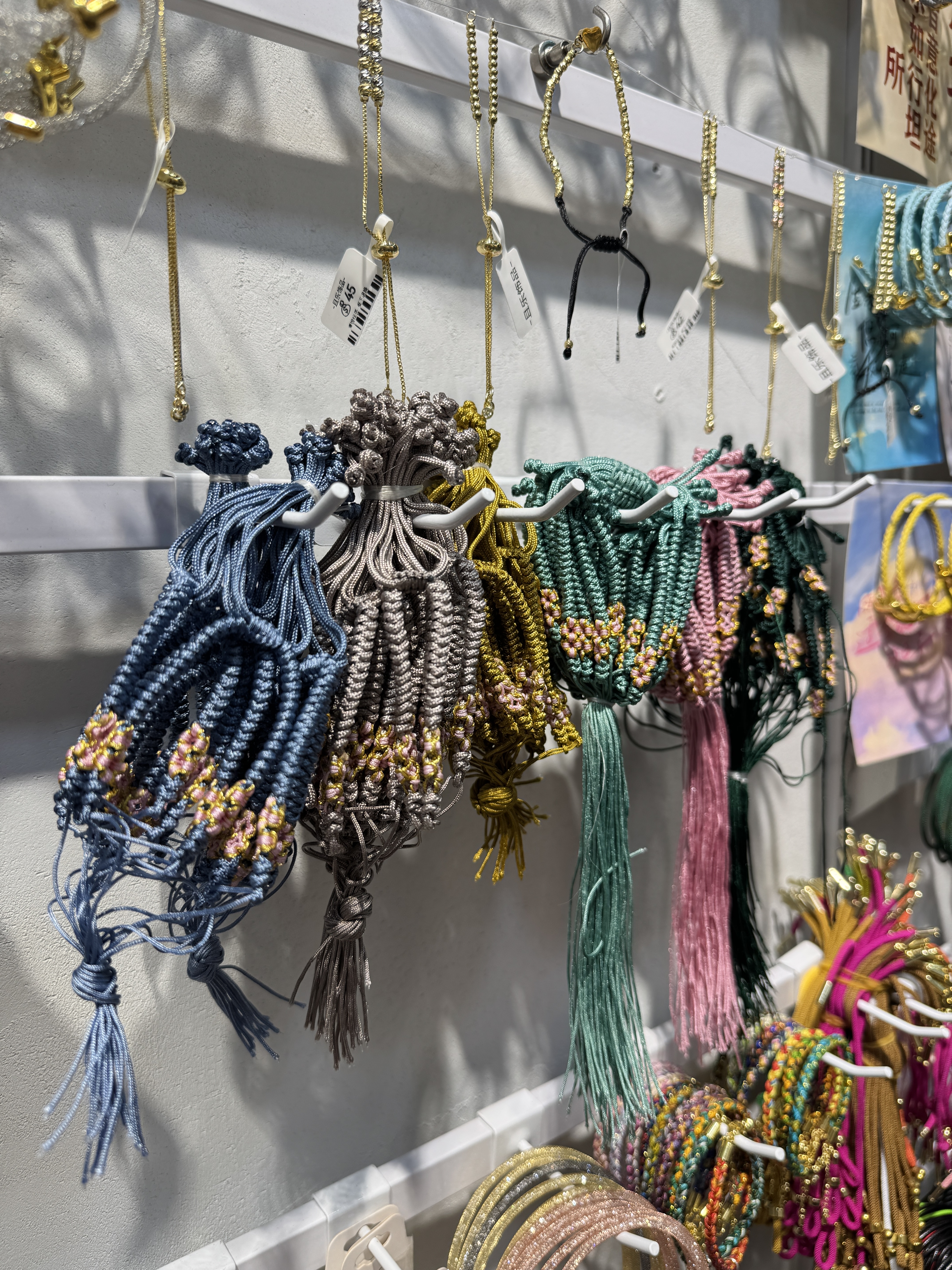 桃花结半成品手绳手链手链女款不规则百搭红绳详情图1