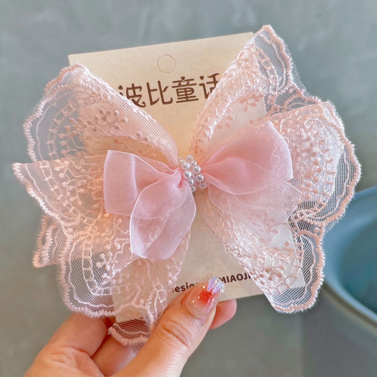 儿童发夹抓夹发饰可爱卡通发卡女童粉色造型发夹