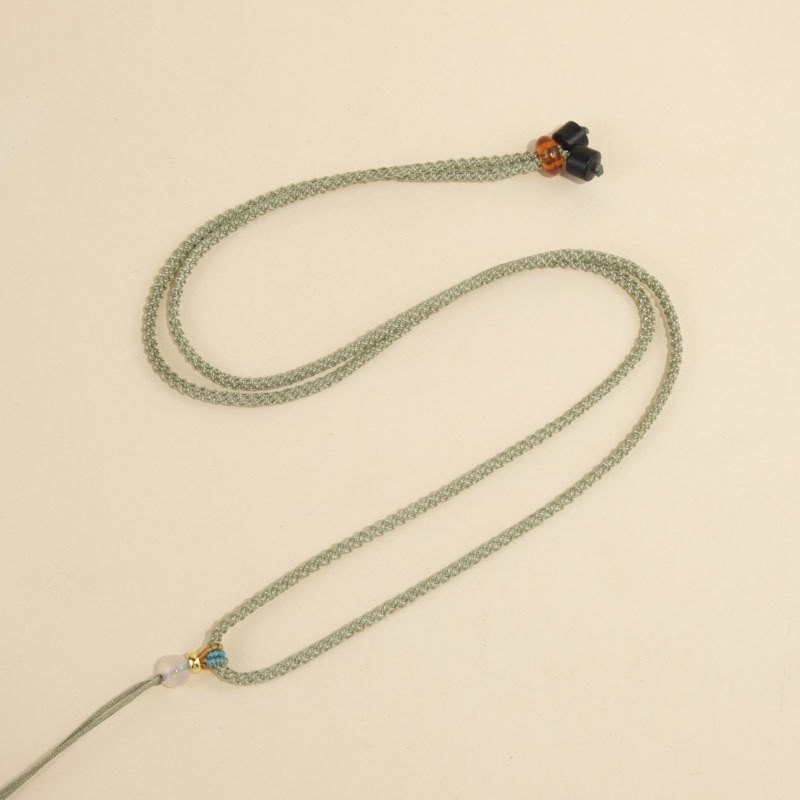 2mm菠萝绳拉圈项链绳挂件绳子颈饰品锁骨链小众轻奢详情图9