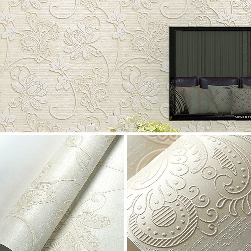 Self-adhesive wallpaper, modern thickened non-woven fabric wallpaper, living room TV background, 3d stereoscopic bedroom, warm wall stickers, paper factory detail image 15