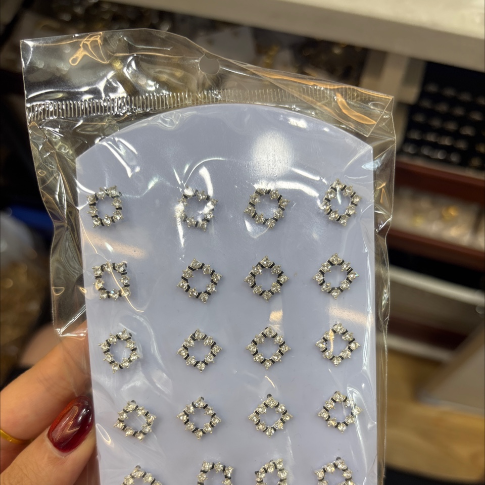 方形饰品耳饰耳环耳夹中古饰品