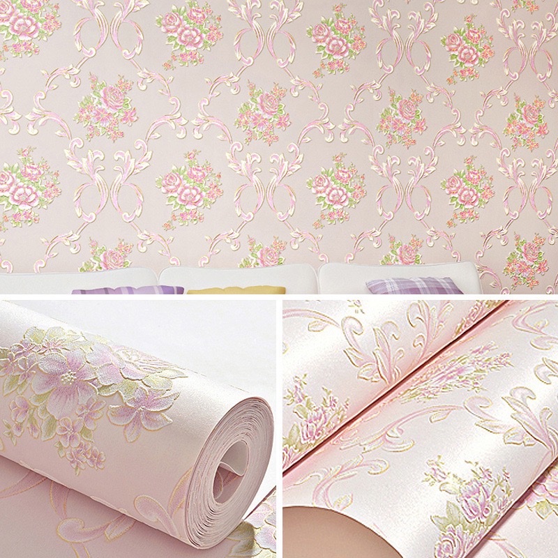 Self-adhesive wallpaper, modern thickened non-woven fabric wallpaper, living room TV background, 3d stereoscopic bedroom, warm wall stickers, paper factory detail image 9