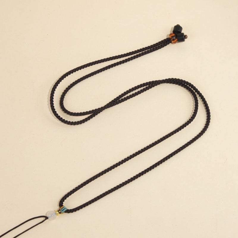 2mm菠萝绳拉圈项链绳挂件绳子颈饰品锁骨链小众轻奢详情图10