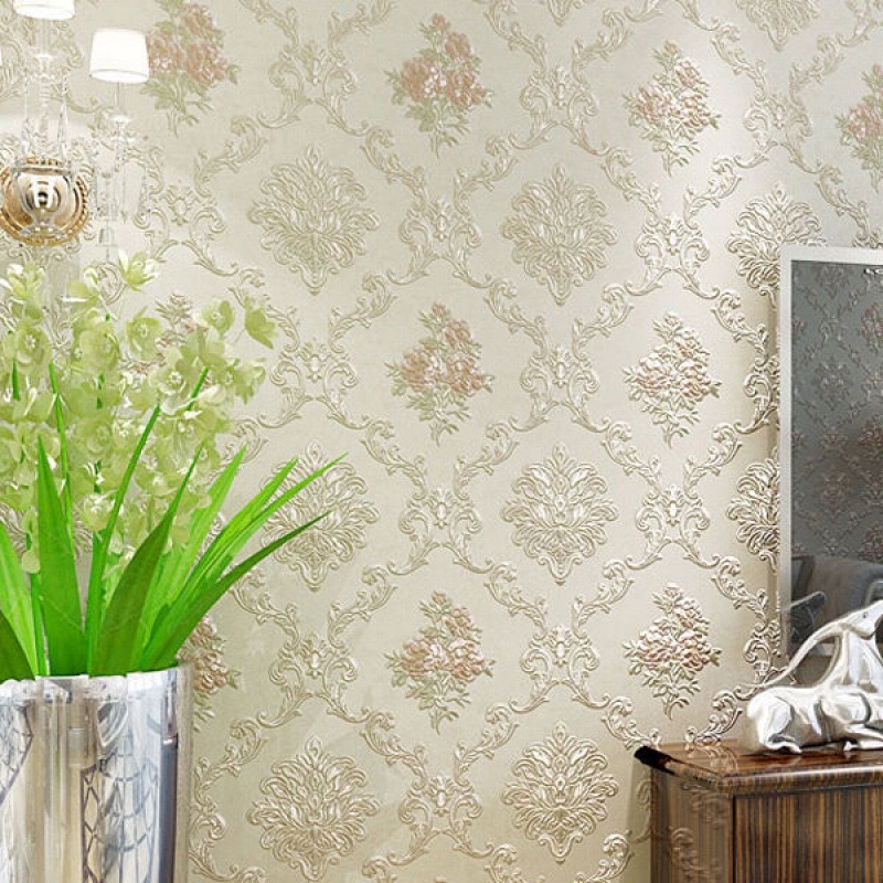 Self-adhesive wallpaper, modern thickened non-woven fabric wallpaper, living room TV background, 3d stereoscopic bedroom, warm wall stickers, paper factory detail image 7