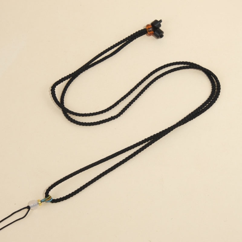 2mm菠萝绳拉圈项链绳挂件绳子颈饰品锁骨链小众轻奢详情图6