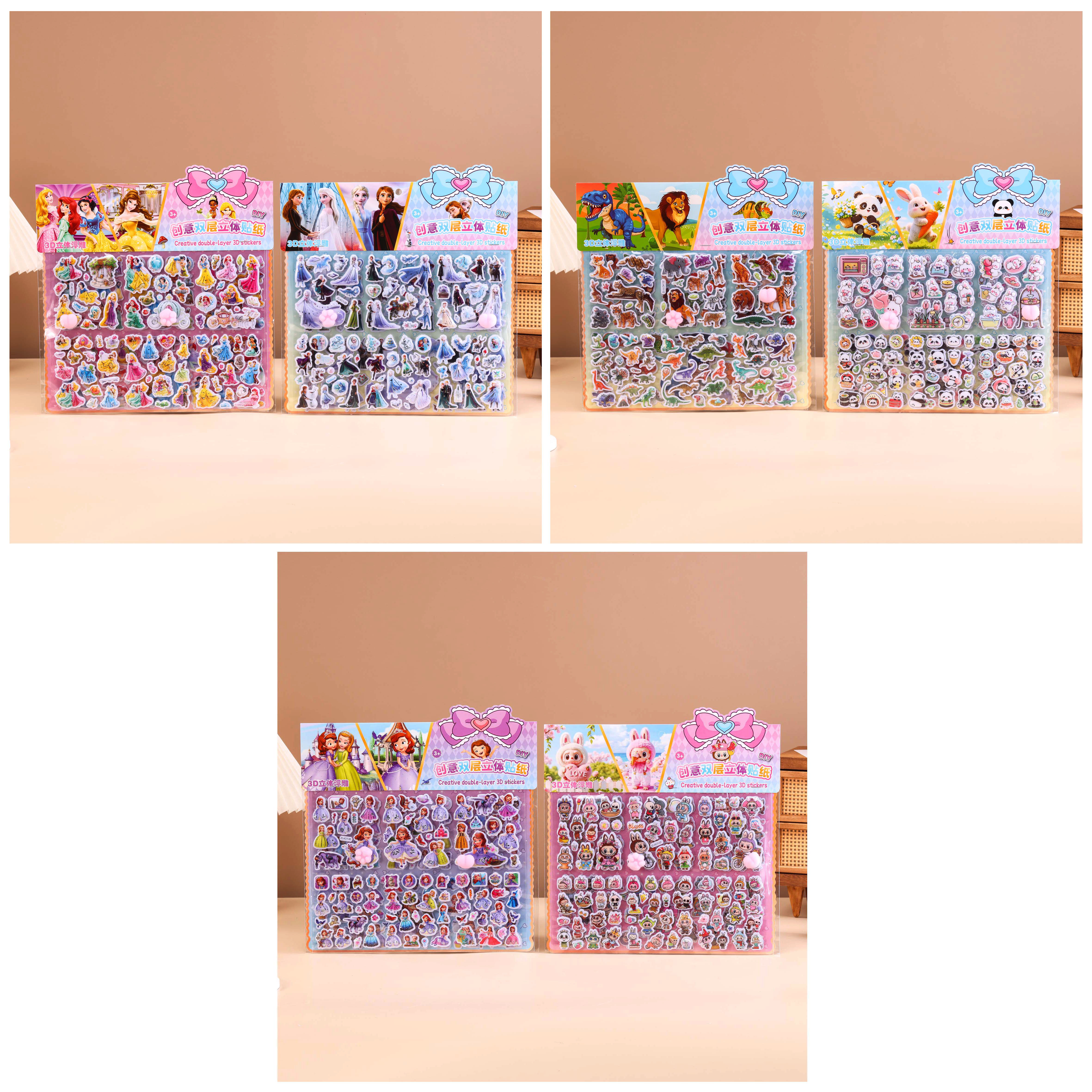 ZC-AC11双层立体贴纸 浮雕立体贴纸 PP桃 猫爪细节图