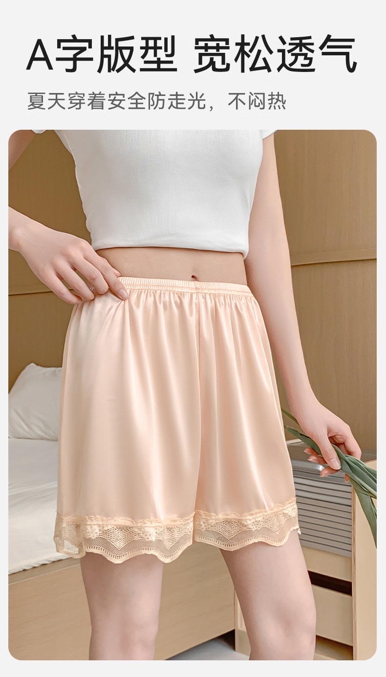 The new summer collection of women's wavy lace leggings for women can be worn over thin solid-color shorts as leggings detail image 5