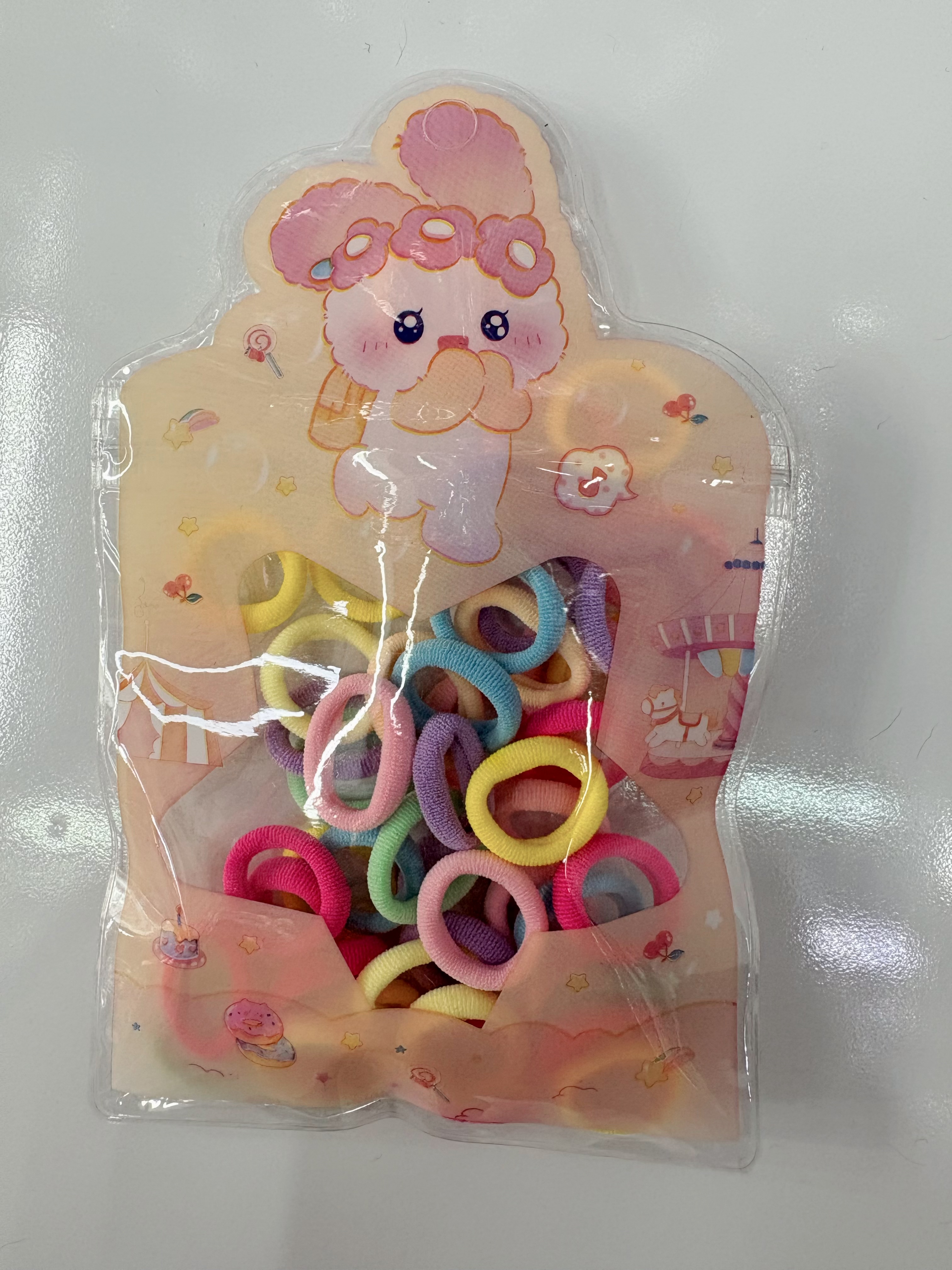 Factory direct supply, specialized export, foreign trade children's towel rings, hair ties, cartoon children's hair accessories, 2026 new style, 50-piece set detail image 5