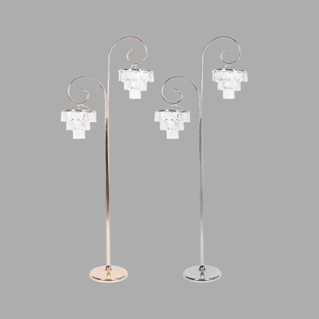 Wedding props: Iron art three-head crystal road guide lights, wedding hall stage decoration, illuminated ornaments, road guide lights Wedding props: Iron art three-head crystal road guide lights, wedding hall stage decoration, illuminated ornaments, road guide lights
