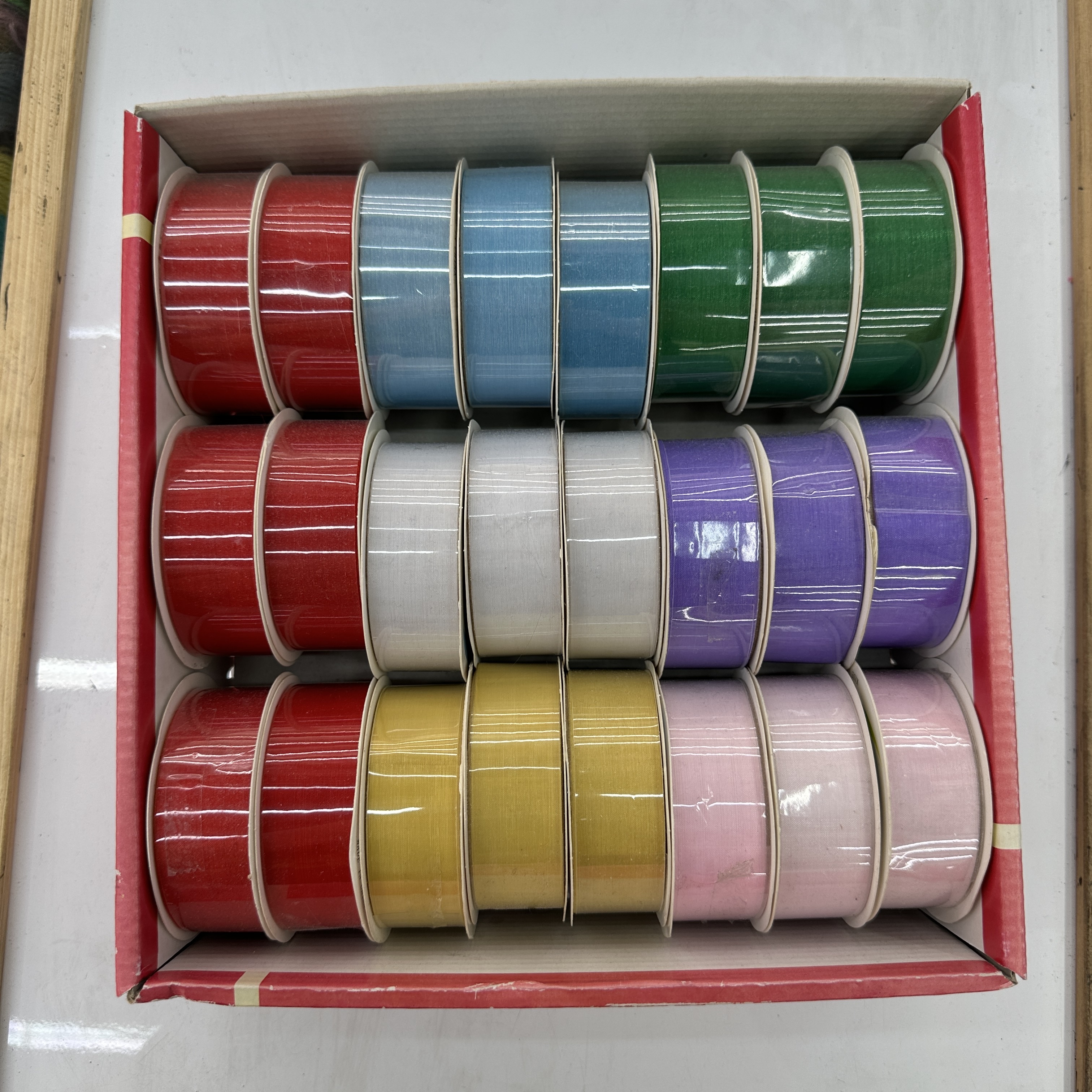 Light gold gift ribbons, jacquard woven ribbons, ribbon gift box decorative strips full figure