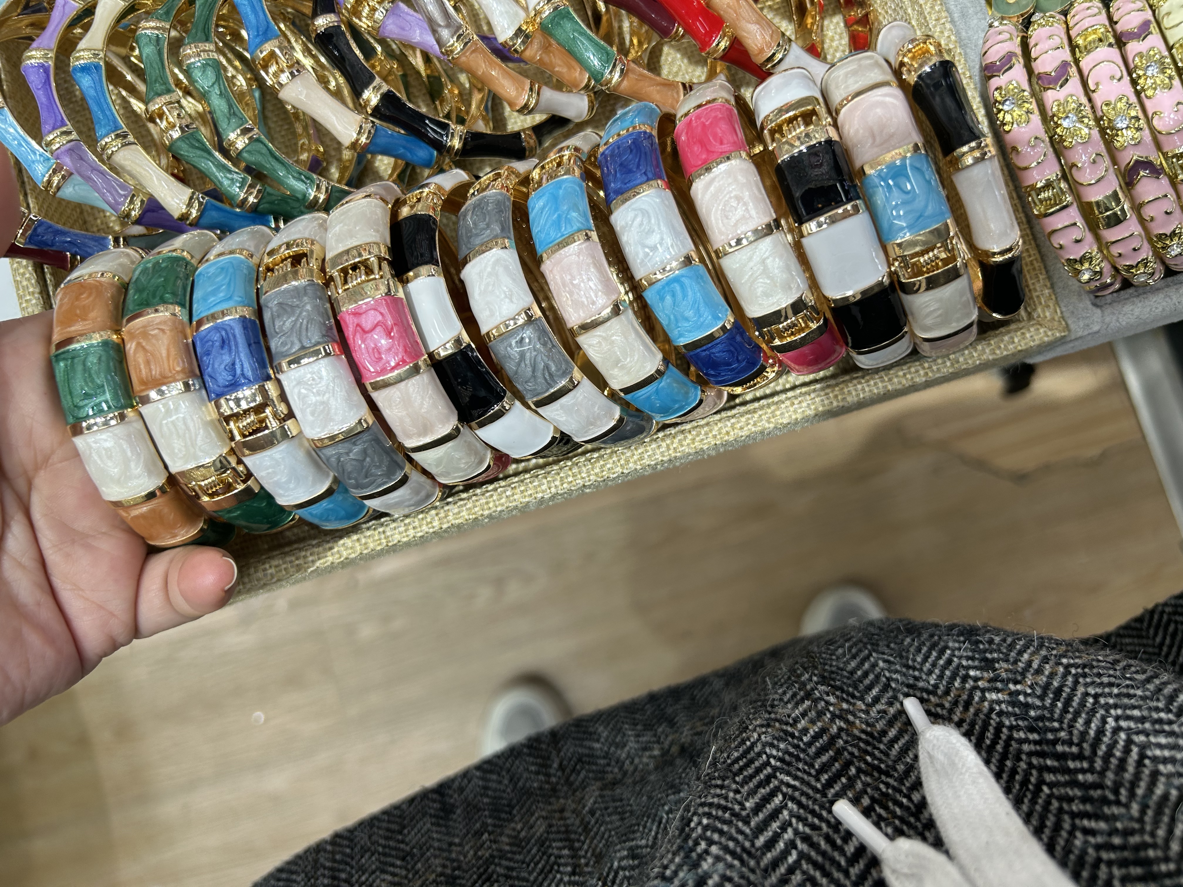 铭心饰品铜微镶不规则手链女款水晶能量手串