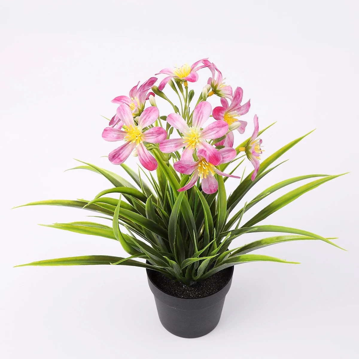 Artificial flowers, artificial flowers, potted orchids, indoor living room, dining table, tabletop decoration, floral art, home furnishings with POTS details Picture