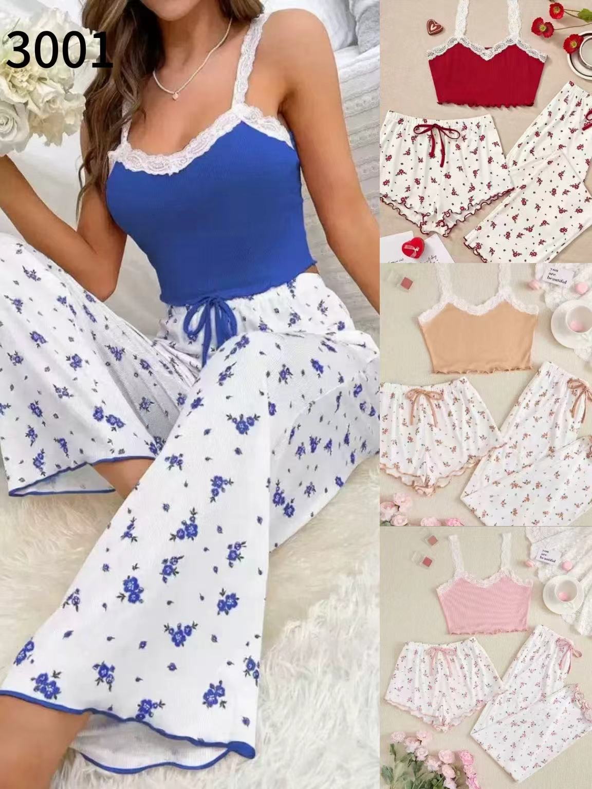 Comfortable home wear, soft and breathable home casual set, loose and laid-back style