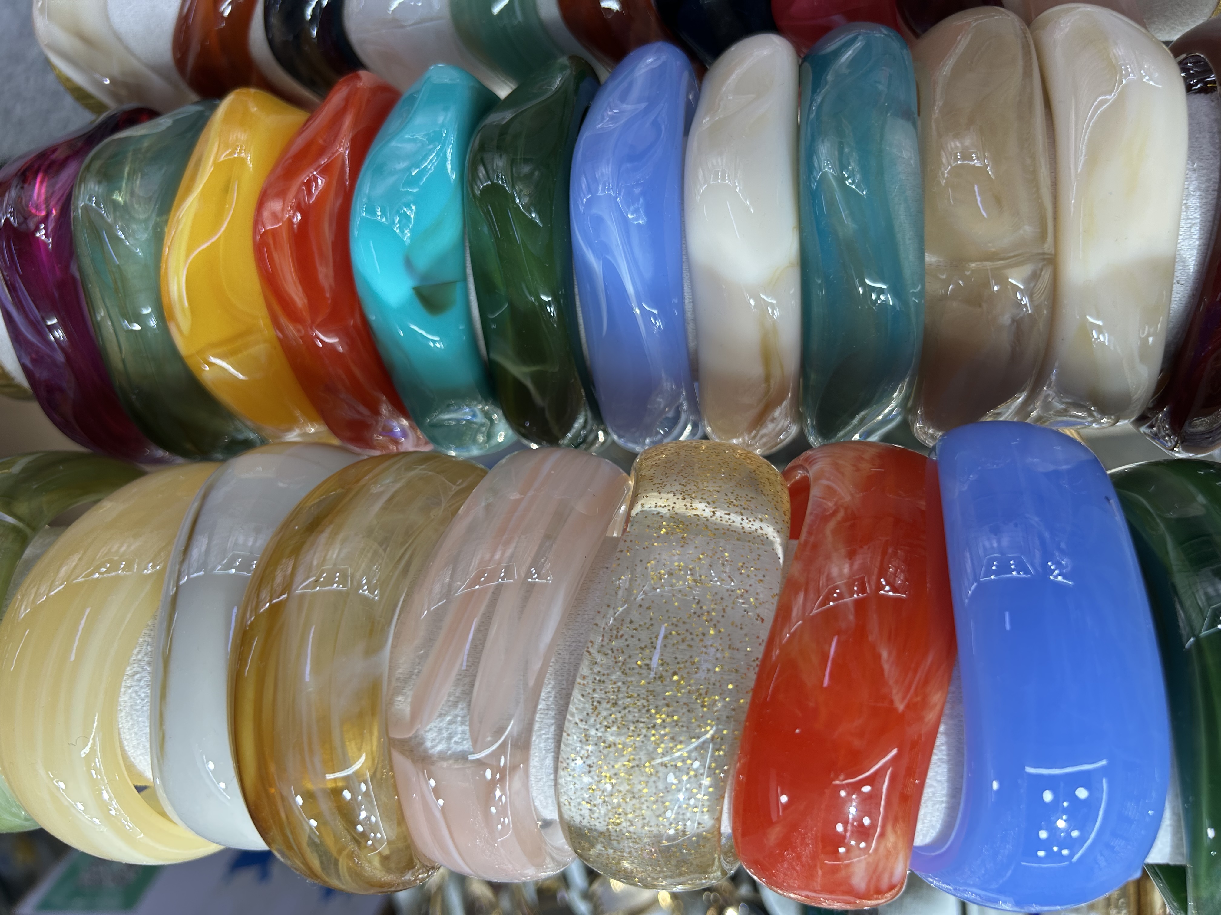 树脂铭心饰品铜微镶不规则手链女款水晶能量手环详情图4