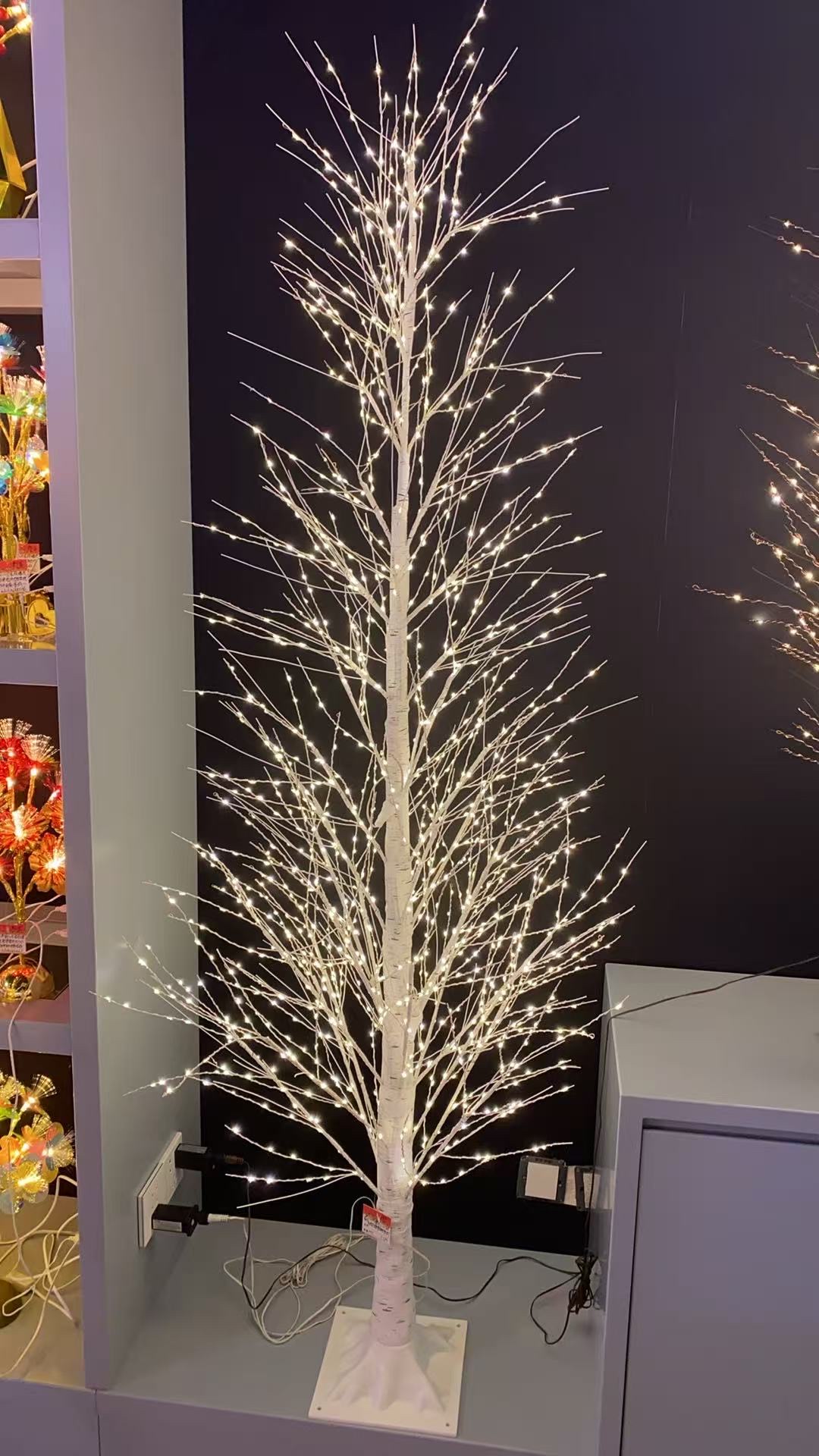 外贸 精美小树灯 亚马逊爆款 蜜蜂风车关节龙灯光画小摆件手工制作精致装饰品详情图12