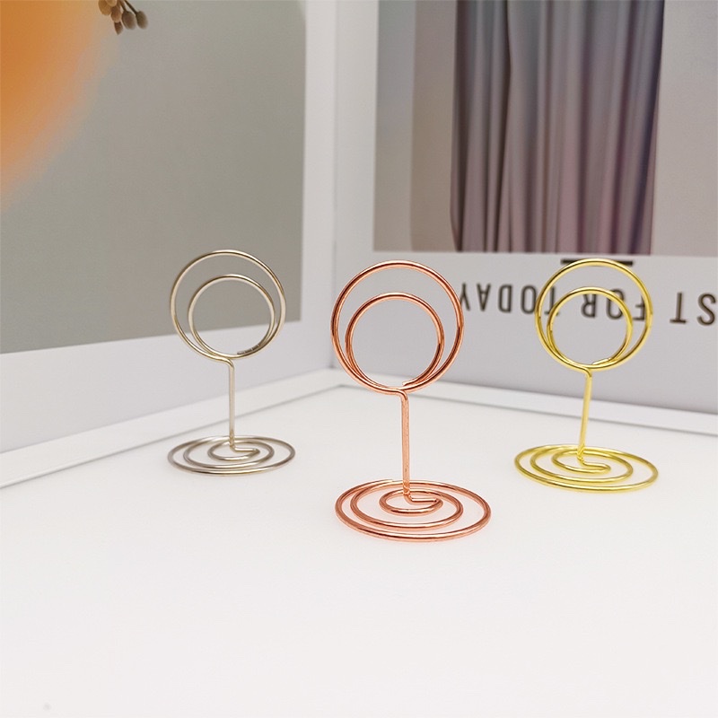 New Peacock round business card holder, creative note holder, cartoon message holder, card holder, metal note holder manufacturer detail image 5