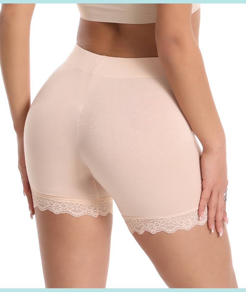 European and American cross-border large-sized safety pants, modal lace lace-trimmed tight shorts, anti-glare base layer and overweight underpants detail image 10
