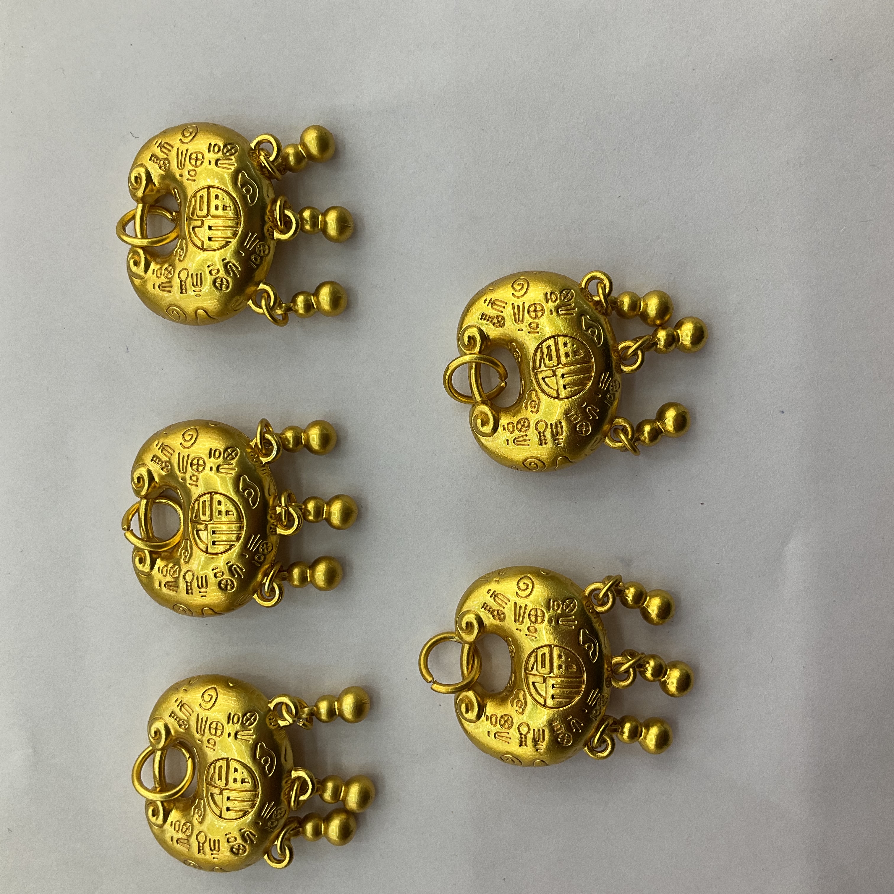 合金如意锁项链饰品配件DIY制作材料精美装饰品