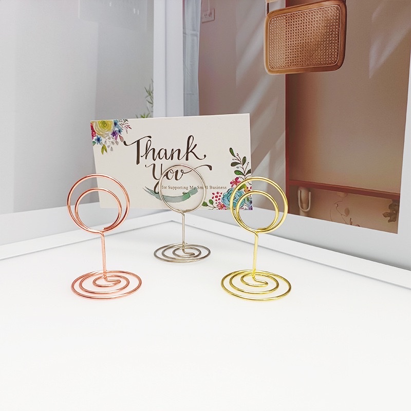 New Peacock round business card holder, creative note holder, cartoon message holder, card holder, metal note holder manufacturer detail image 2