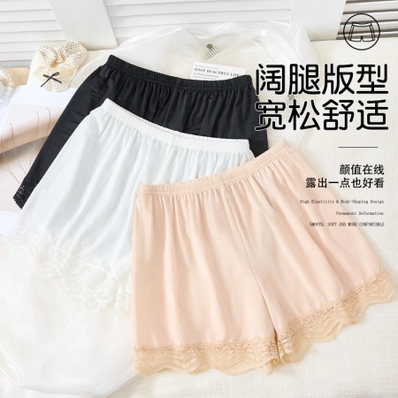 Spring and summer's new loose lace safety pants are paired with anti-glare ice silk breathable mid-waist shorts and non-rolled-up 3/4 pants Spring and summer's new loose lace safety pants are paired with anti-glare ice silk breathable mid-waist shorts and non-rolled-up 3/4 pants