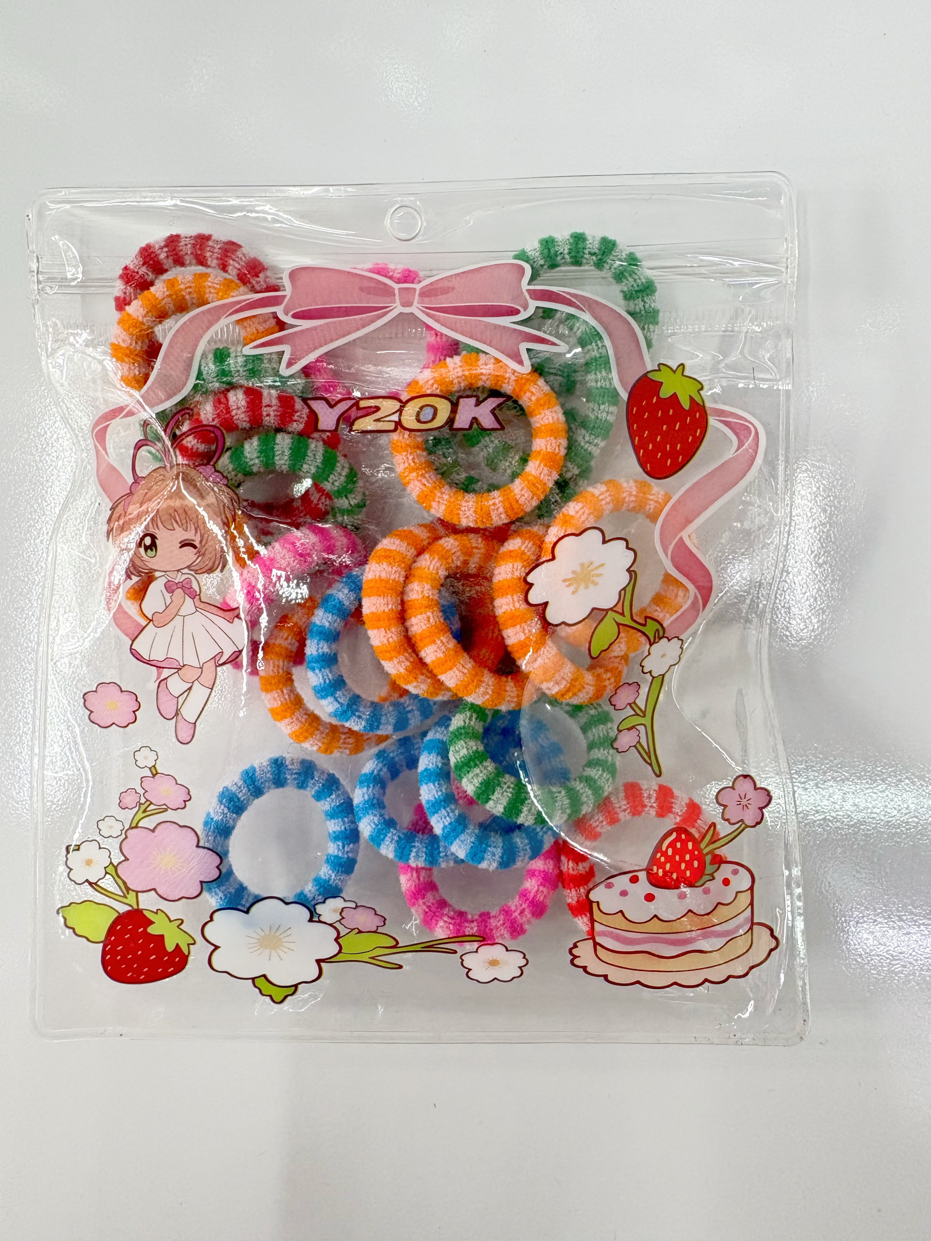 New children's headbands, 25 pieces in cartoon packaging, 2026 new accessory headbands, towel loops and hair accessories, direct supply from the source factory for foreign trade Specification drawing