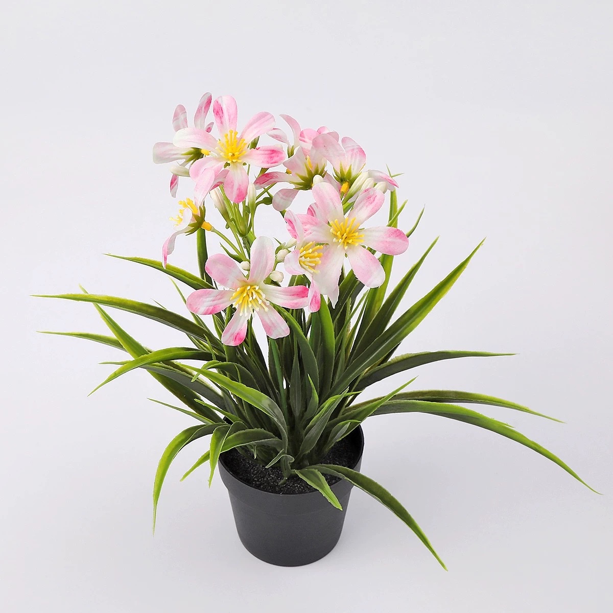 Artificial flowers, artificial flowers, potted orchids, indoor living room, dining table, tabletop decoration, floral art, home furnishings with POTS detail image 3