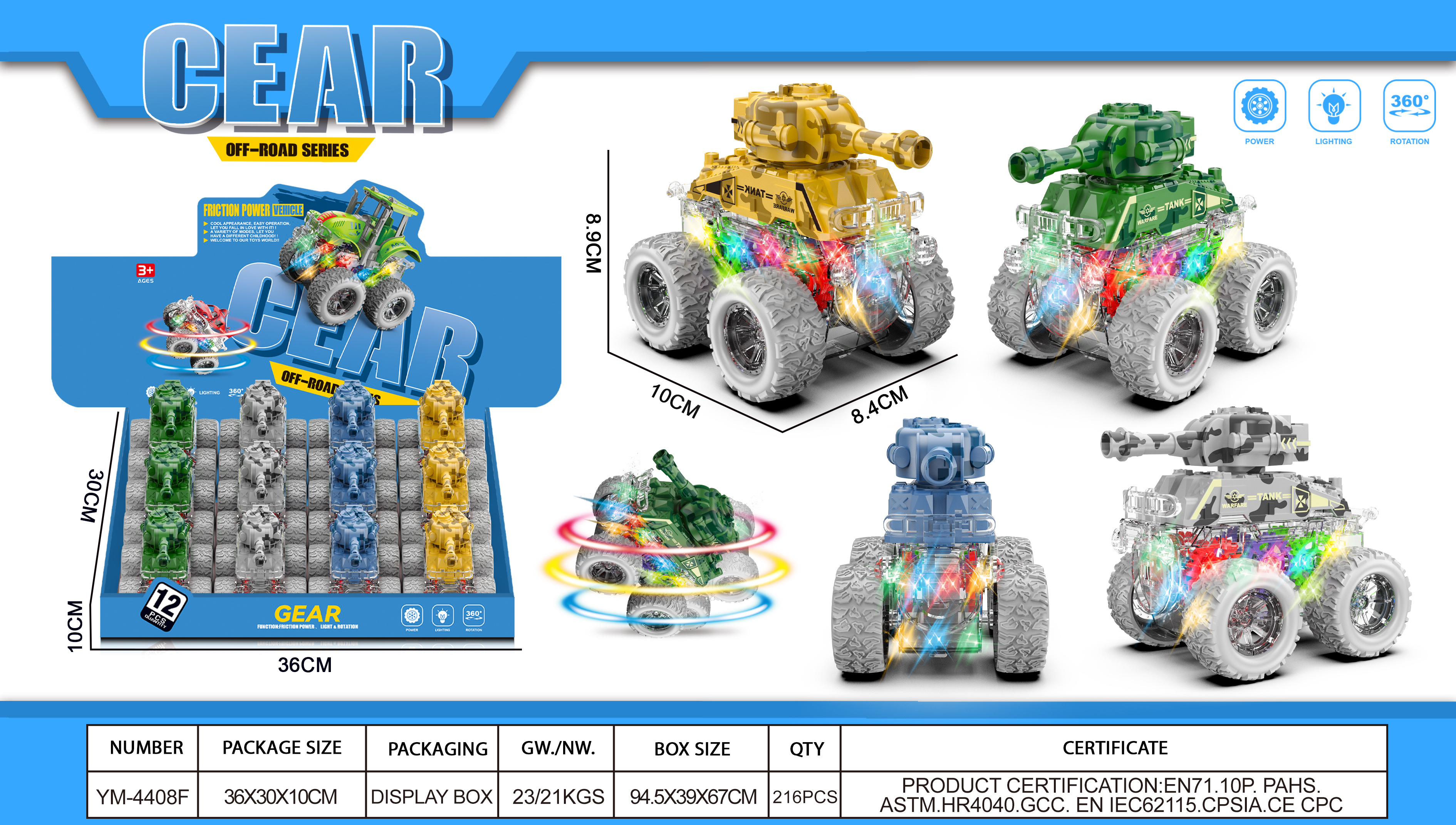 塑料特技坦克小玩具小玩具详情图5